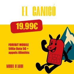 Forfait Catalan 5G illimité 50Go Data