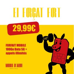 Forfait Catalan 5G illimité 100Go Data